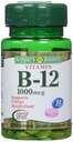 Vitamin B12 z naravnim Bounty, Vitamin dopolnilo, Podpira energijo Presnova in zdravje živčnega sistema, 1000mcg, 100 tablet