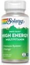 SOLARAY Enkrat na dan High Energy Multivitamin, Iron Free, Imunski sistem in energijska podpora, Cela hrana in zeliščne osnovne sestavine, Moški in ženske multi Vitamin, 60 Serving, 60 VegCaps