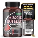 Ultra Muscle Builder Supplement z L-Arginin & Tribulus – podpora za športno usposabljanje – 150 kapsul (150-dnevna zaloga)
