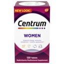 Centrum Multivitamin za ženske, Multivitamin/Multimineral dodatek z železom, vitamin D3, B Vitamini in antioksidanti Vitamini C in E, Gluten brez, Ne-GMO sestavine - 120 Število