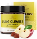 HERBAMA Lung Detox Gumies - Zeliščni kompleks z mešanico gob za čiščenje pljuč - Veganska, ne-GMO dihalna podpora dodatek - 60 pektin na osnovi jabolk z nabreklimi žveči