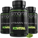(3 Pakiranje) Pametnejši vitamin K2 MK7 100mcg, izdelan s K2VITAL in Kale, 180 tekočih softgel