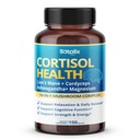 Cortisol Health Supplement with Magnezij, Ashwagandha, Lion’s Mane & 10 Gobe Complex – Relaxation, Focus & Energy Support – 150 kapsul – Sotalix – ZDA Made, GSO-free