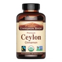 Ceylon Cinnamon Shop Organic Ceylon Cinnamon (100% Certified) dodatek, 180 Kapsule, 3-mesečna oskrba
