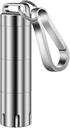 TISUR Titanium Majhne tablete Nosilec ključ verižico, Prenosne tablete Primer za tablete vodoodporne tablete Zabojnik tablete Zabojnik Hold tablete, Vitamini, ribje olje, Dodatki