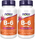 Zdaj dopolnila, vitamin B-6 (Piridoksin HCl) 100 mg, kardiovaskularno zdravje*, 100 Veg kapsule (paket po 2)