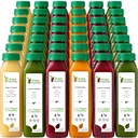 7 Day Juice čiščenje s surovo vodo, vse naravno surovo razstrupljanje čiščenje, soka za počitek telesa, hladno stiskani sok hitro, Odličen način za začetek zdravo dieto, 42 Steklenica 12oz, 7 ingver posnetkov