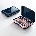 Travel Pill Case, Pill Box - Aceda Portable Pill Holder, Travel Pill Container Pill Nosilec za torbice, vodoodporna kompaktna medicina Organizator Box, Blue