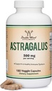 Double Wood Supplements Imunsko povečanje Astragalus 500 mg 180 Kapsule - bogata z aromanoidi in polisaharidi - Ne-GMO, Gluten prost, tretja stranka testiran