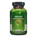 Irwin Naturals Ginkgo Smart Powerful Nootropic Brain Booster - podpira maksimalni spomin, Fokus & Duševna jasnost z DMAE, Clubmoss, Choline & Acetil L-Carnitine - 60 Liquid Softgels