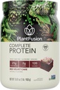 PlantFusion Complete Vegan Protein Powder - Protein Powder na osnovi rastlin z BCAA, Prebavne encime in Pea Protein - Keto, Brez glutena, brez soje, brez sladkorja, brez sladkorja, brez GMO - Red Velvet 1 lb