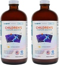 LIQUIDHEALTH otroški popolni tekoči multivitamin za otroke, malčke - Esencialni vitamini, hranila in minerali, Imunska podpora, Gut Health - Izdelano v ZDA, Vegan, Non GSO, Sugar-free (2 paket)