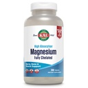 KAL Magnezij Glycinate tablete, popolnoma kelirana, visoka absorpcijska formula z magnezijevim biglicinatom Chelat za živčevje, mišice in kosti podpora, Vegan, Gluten prost, vrednost velikost, 240 tablet