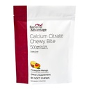 Bariatrične prednosti Kalcijev citrat Chevy Bites 500 mg - Zelo absorbbilen in prebavljiv - Vitamin D3 - Enostavno žvečljivi kalcij dodatek - Ananas Mango - 90 Število