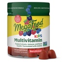 Megafood Kids Multivitaminski žvečilni gumiji - Otroci Vitamini - Starost 4+ z vitaminom C, vitaminom D, cinkom, holinom in resničnim sadjem - Brain & Imune Support - Berrylicious Flavor - 60 Gummies (30 strežnikov)