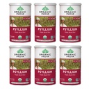 ORGANIČNA INDIA Cel Psylium Husk Powder Organic - Psyllium Husk Fiber Dodatek, Prebavna podpora, Vegan, Gluten-free, Ne-GMO, Topen in netopen Fiber Vir - 12 oz Canister, 6 Pack