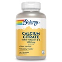 Solaray kalcijev citrat z vitaminom D3 1000mg - Podpora za kosti in zdrave zobe - Gentle Digestion Formula - Laboratorij preverjen, 60-dnevno jamstvo - 30 Serving, 180 Kapsule