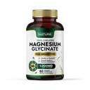 Zgrajena od narave Magnezij Glicinat 1000mg – Visoka absorpcija Magnezij dodatek – 100% kelirani, Nežen na želodcu - Mišice, srce, kosti in sprostitev podpora - Non-GMO, Vegan - 60 kapsul