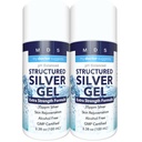 Colloidal Silver Gel Extra Jakost - 35ppm Aktiviran koloidal Silver Gel za največjo moč - Izdelano v ZDA - Strukturirana Formula v priročno 2 paket