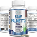 Dodatna moč žaga Palmetto - 45% Extract prostate dodatek, zmanjšanje pogosto uriniranje, DHT bloker za rast las, ne-GMO, 100 kapsul