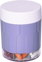 Betife Extra velike dopolnilo Organizator, Weekly tablete Organizator steklenica, Dnevne tablete Dispenser s 7 Velikih oddelkov, Organizator, da držite 7 Day Vitamin Medication,21 nalepke in čiščenje krtačo (Purple)
