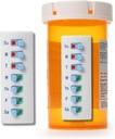 Lupino in palico je mogoče ponovno polniti za 12 +, tablete/zdravilo/vitamin/Pet Med Tracker & Opomnik, Pripnite na svojo steklenico, Organizator-free, Curved-Back (bela, 2-Pack)