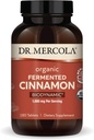 Dr. Mercola Biodinamični organski fermentirani cimet - podpira metabolično zdravje - visokoflavonoidni cimetov ekstrakt - USDA Organic, Non-GMO, Gluten-free & Soy-free - 180 tablet