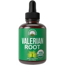 USDA Organic Valerian Root Tekočih kapljic dopolnilo. Veganski ekstrakt Tinktura za sprostitev, spanje, mirno. Nič sladkorja, Gluten brezplačno dodatki za ženske in moške