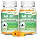 2 Pack Lutein Gumies 25mg, Sugar Free Lutein Zeaksantin dopolnila Gumies, Eye Health dodatek za odrasle, Eye Vitamini Lutein za vid in zaščito modre svetlobe, Mango Flavor, 120 Count