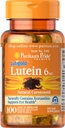 Puritanci ponos Lutein 6 Mg z Zeaksantin Softgels, 100 grof
