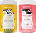 Bellway Super Fiber Powder + sadje, Ananasov pasijonski sadež Super Fiber Powder + Kolagen, Jagodna limonada