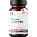 Designs for Health Calcium D-glukarat - 1200 mg CDG za podporo jeter - razstrupljanje + zdrav hormon Presnova dodatek za podporo za moške + ženske - ne-GMO, brez soje (60 kapsul)