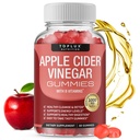 Toplux Apple Cider vinskih gumijevk - 1000mg ACV z B12, koren pese, Granatno jabolko za imunski sistem, Detox & Cleanse, Gummy Alternativa za Apple Cider vinskih kapsul, za moške, 60 Gummies