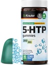 BIO KRAUTER 5 HTP dodatek Gumies - 200 mg Jakost - 90 Veganski žveči - Podpora za sprostitev 5HTP Plus L Triptofan dodatek - pektin na osnovi formule