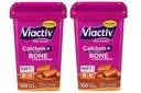 Viactiv Max Formula Kalcij +Vitamin D3 Dopolnilo za zdravje kosti, Bogata karamela, 100 mehkih žvečil - 2 paket