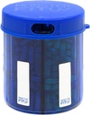Dodatne tablete Dispenser steklenica, 6 Kompartment, etikete, enostavno odprto, proti mešanju, UV zaščitena, mesečni vitamin, Monster Fit ml Medication Holder (Kobalt Blue, Small)