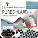 Naravne Pure Shilajit tablete Analogne Raw Resin Mumiyo suhe kapljice 60 tablete - 200mg 100% himalajski dodatek z 85+ Trace minerali za energijo in presnovo, Imunska podpora - Idealno za moške in ženske