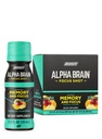 ONNIT Alfa Brain Focus Shot, Tropical Flavor, Nootropic Dietary Supplement Drink, ki podpira energijo, Focus, in Mood, IGENTM Non-GMO Tested, 2,5 fl oz, 6 Count