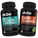 Colon Candi Cleanse Detox Podpora - Anti Overrast & 15 Day Intestinal Cleans tablete & Probiotic - Balance Control & Fast Action Natural Laxative for Constipation Relief - Bowel Gibanje Gut zdravje