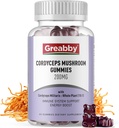 Cordyceps 2000mg Gumies, Gobe Zeliščni dodatki, Cordyceps goba ekstrakt - Cordyceps gobe Gumies, naravna energija(60 štev.)