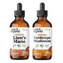 Tinktura divjega in ekološkega leva 4 fl oz & Cordyceps Tinktura 4 fl oz