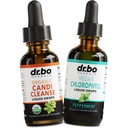 Candi Cleanse & Klorofil Tekoče kapljice - Organske kapljice Oregano olja & Tekoča klorofil Čistila za oči - Naravna Oralni Gut Cleanser Detox, notranji deodorant, Deodorant za telo