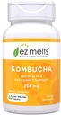 EZ taline Nerešljive tablete brez sladkorja Kombucha s kisom SCOBY & Apple Cider, Gut Health Supplements za moške in ženske, ingver limonada aroma, 2-mesečna dobava - 1 pakiranje