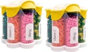 Ekstra velike tablete Organizator vsak dan, Tedensko, Mesečna dopolnilna steklenica, Cute Blossom tablete Dispenser s 7 XL oddelki (2 paket Combo) (Yellow 2 paket)