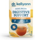 Dr. Kellyann Bone Broth + Digestive Support Collagen Powder Packets (7 Servings, 1 Box), 16g beljakovine/serving, 100% travnato hranjen kolagen prašek, Keto & Paleo prijazno - Kumina korenček