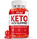Keto ACV Gumies - 60 Count Gluten-free, želatina-free Apple Cider Gumies z B12 za Keto podporo, Vegetarian, Unikatna aroma, Prikladen ustekleničen dodatek za moške in ženske