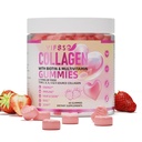 Kolagen Peptide Gumies za ženske,120 brez sladkorja hidroliziran, ekstra moč 2500mg proteini tipa I,II,III,V,X s 15000mcg Biotin in vitamin A B6 B12 C D E za nohte las