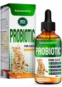 Probiotiki za mačke za digestivno podporo – Mačke probiotiki za notranje mačke Pomoč s kolikimi, razburkanimi želodci, driska, plin, in napihnjenost – Prebiotiki + Prijetna piščančja aroma znotraj – 2 Oz