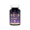Biotin + Beauty Mešanica – 25.000 mcg Complex z Collagen, Keratin, MSM – Podpora za lase, kožo in nohte – Gluten-free – GMP, ISO 22000, HACCP Certified – COA Na voljo – 60 kapsul
