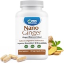 One Planet Nutrition Nano Ginger Root 250 mg Veggie kapsule (120 Servings), Čisti izvleček ingverja, Nano za superior Absorpcijo, izboljša prebavno zdravje, Non-GMO, Vegan Gluten Free
